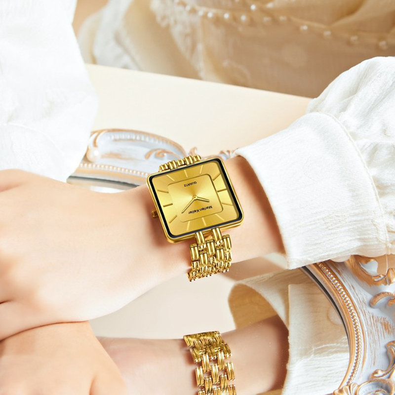 Square Gold Women Bracelet Wat - Luxury Watch Top 10 ulasan dan harga