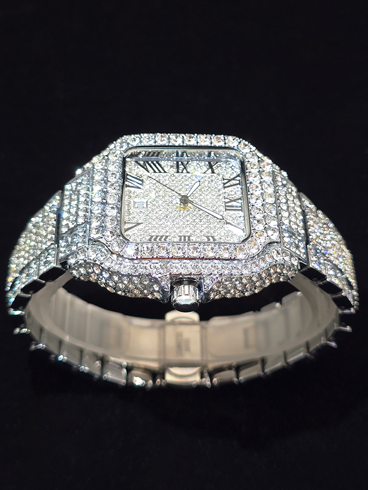 Men's Hip Hop Quartz Watch Fas - Luxury Watch Iceberg ulasan dan harga