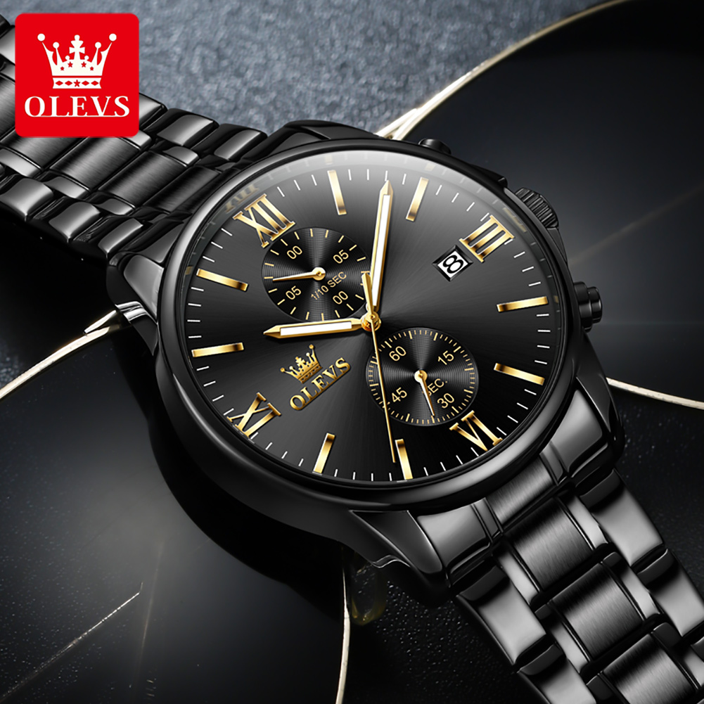 OLEVS 2886 Classic Black Quart - Luxury Watch Investment ulasan dan harga