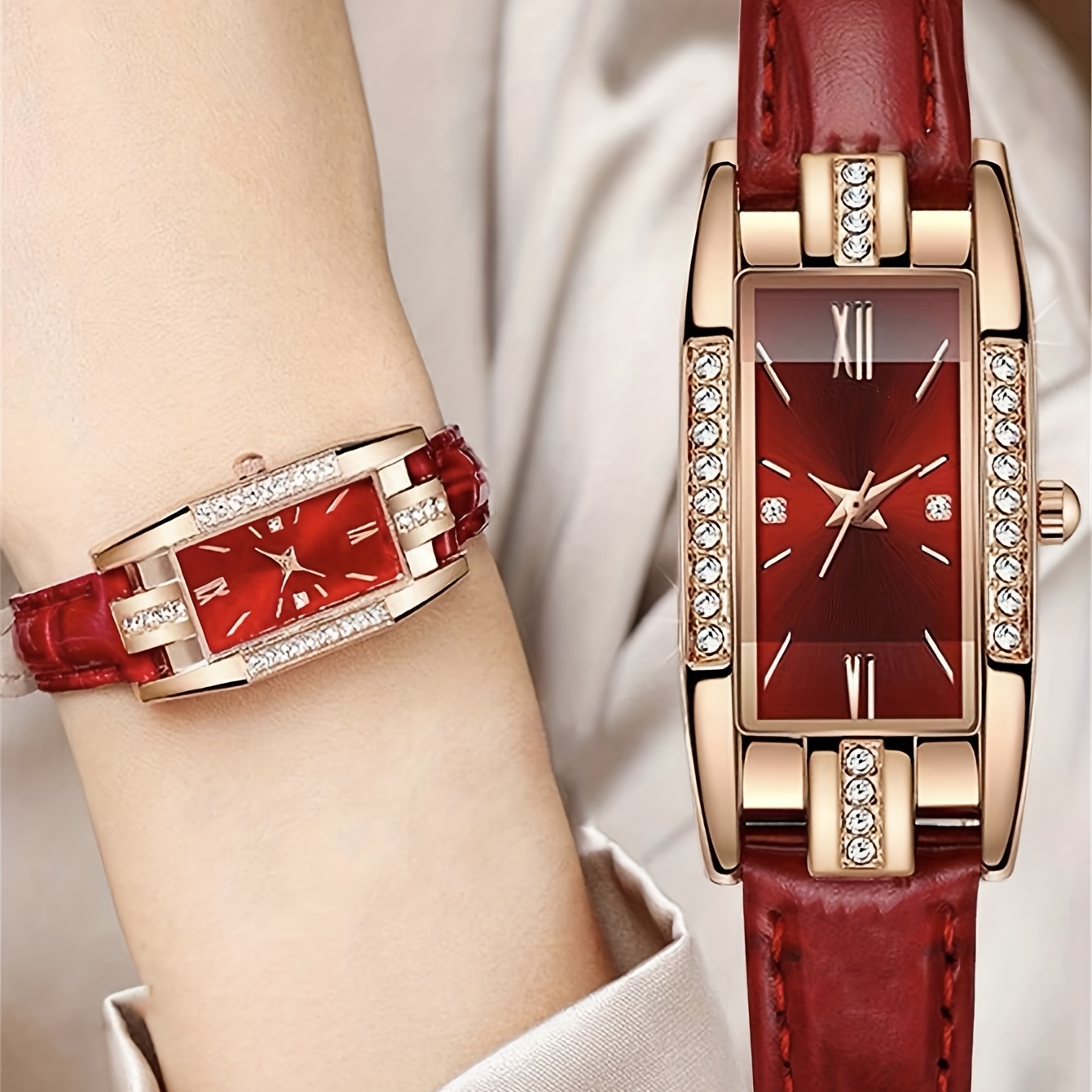 Women's Watch Rectangle Pointe - Luxury Watch Gift For Her ulasan dan harga