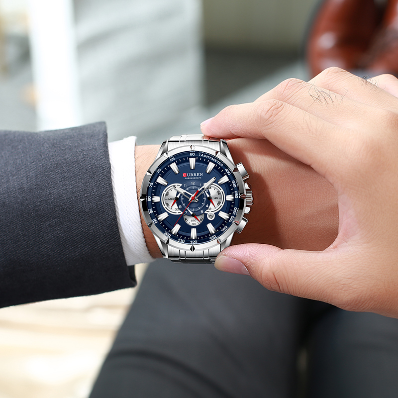 CURREN Wrist Watch Men Waterpr - Luxury Watch Maker ulasan dan harga