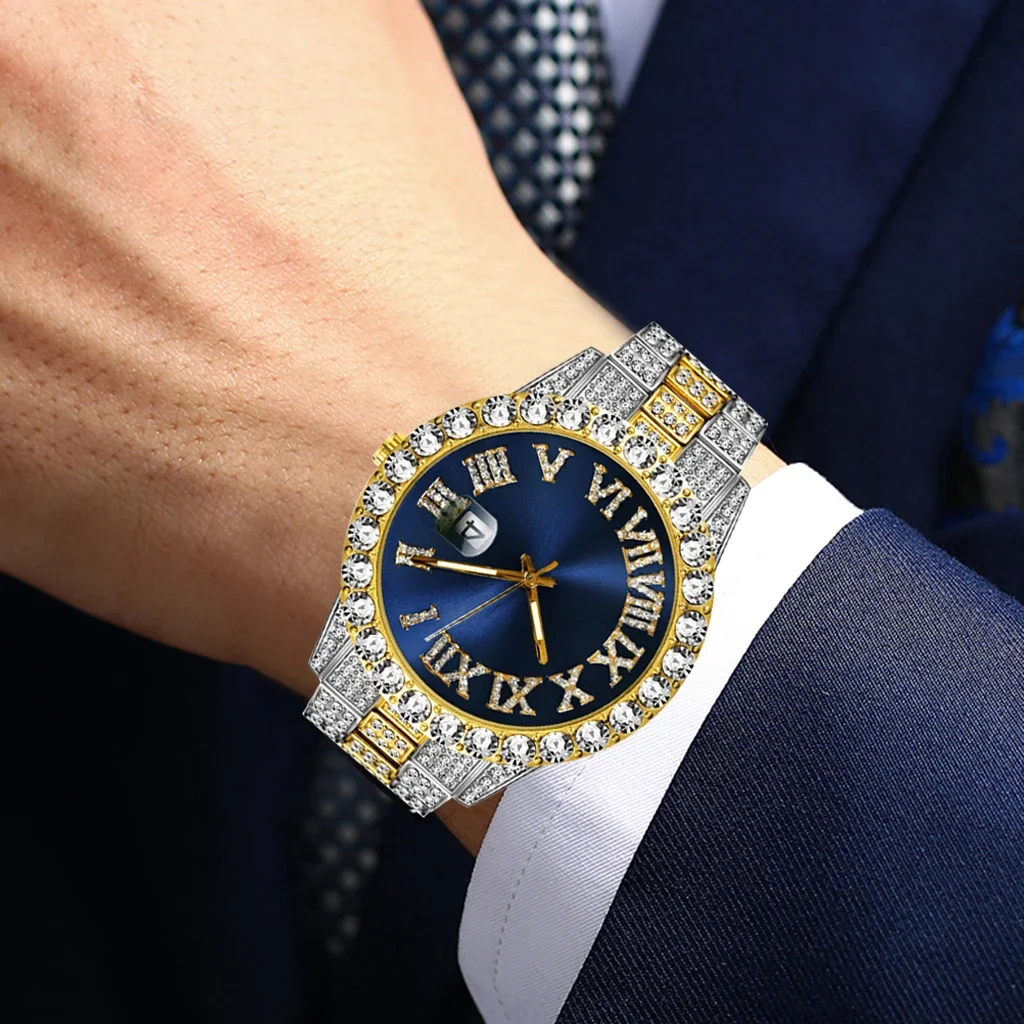 Iced Out Watch Men Luxury Bran - Luxury Watch Iceberg ulasan dan harga