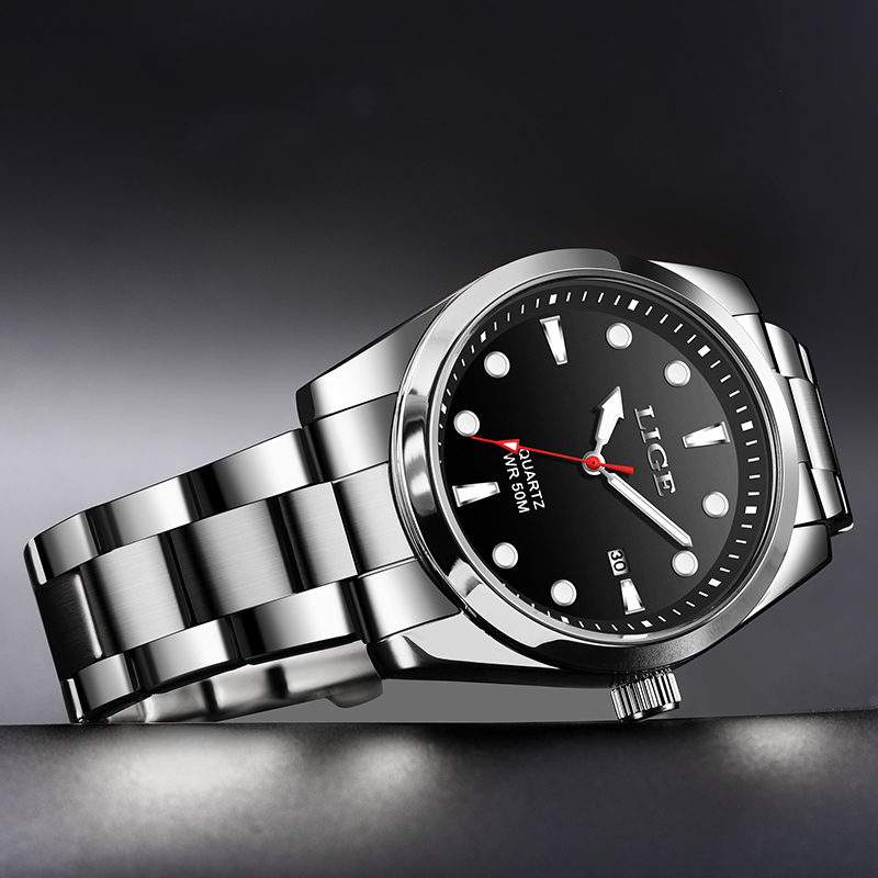 LIGE Top Brand Luxury Mens Wat - Luxury Watch Top 10 ulasan dan harga