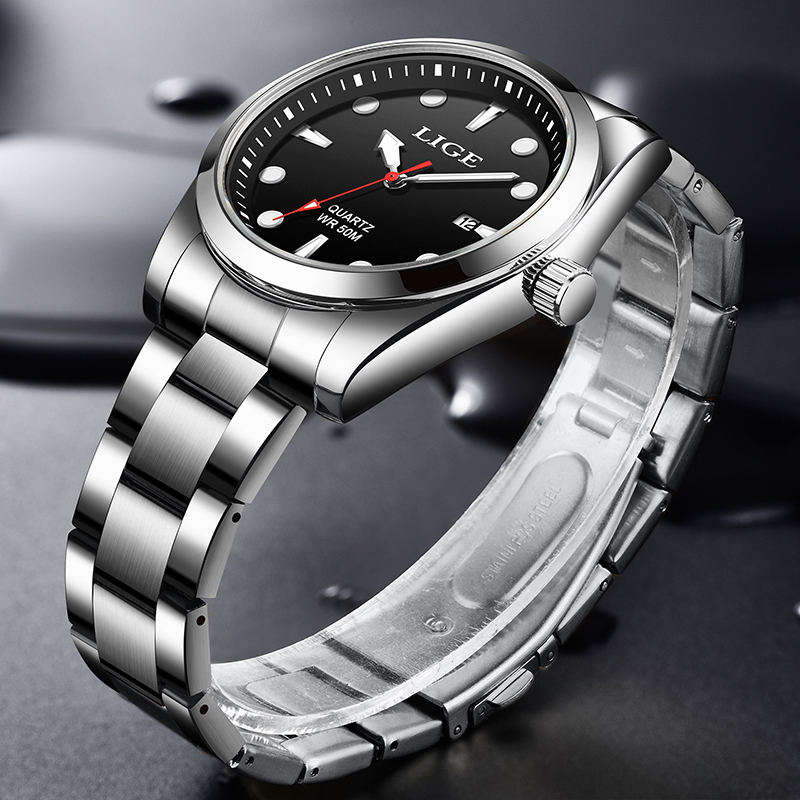 LIGE Top Brand Luxury Mens Wat - Luxury Watch Top 10 ulasan dan harga