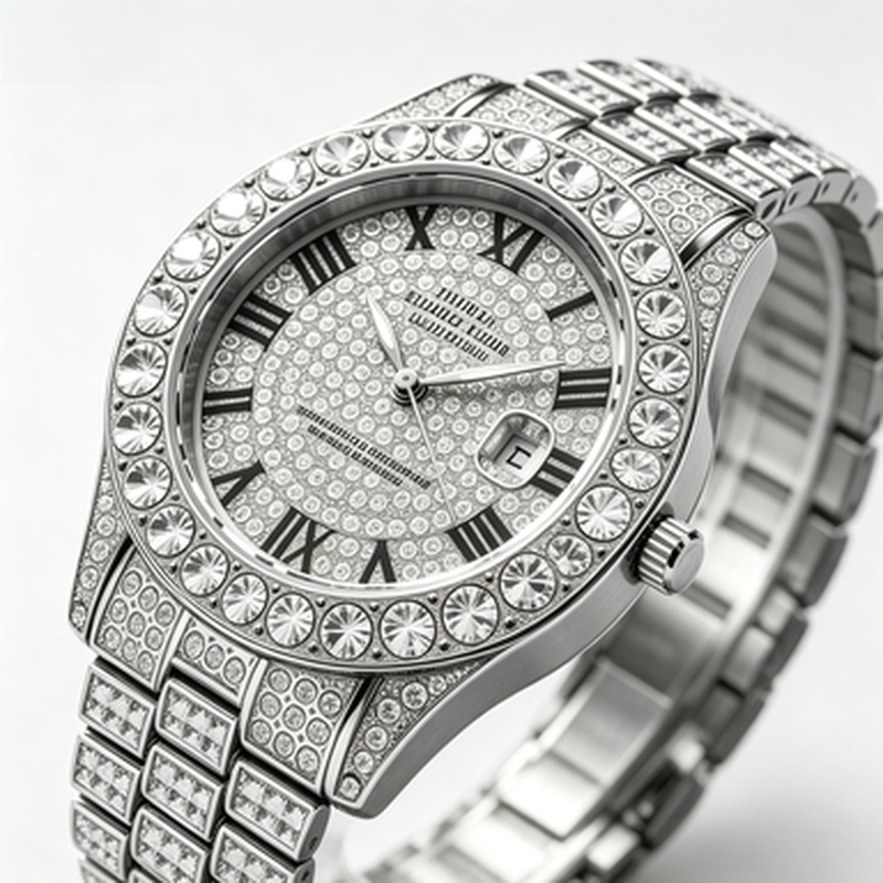 Hot‑Selling Gold Luxury Iced‑O - Luxury Watch Iceberg ulasan dan harga