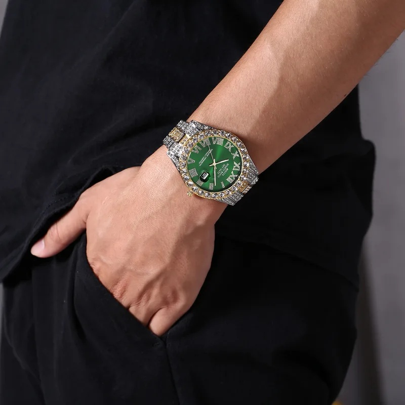Hot‑Selling Gold Luxury Iced‑O - Luxury Watch Iceberg ulasan dan harga