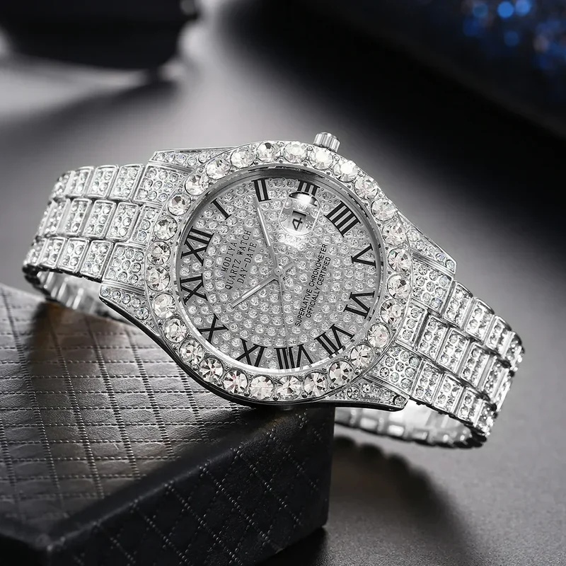 Hot‑Selling Gold Luxury Iced‑O - Luxury Watch Iceberg ulasan dan harga