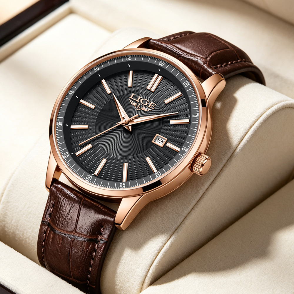 LIGE Top Brand Luxury Men's Wa - Luxury Watch Top 10 ulasan dan harga