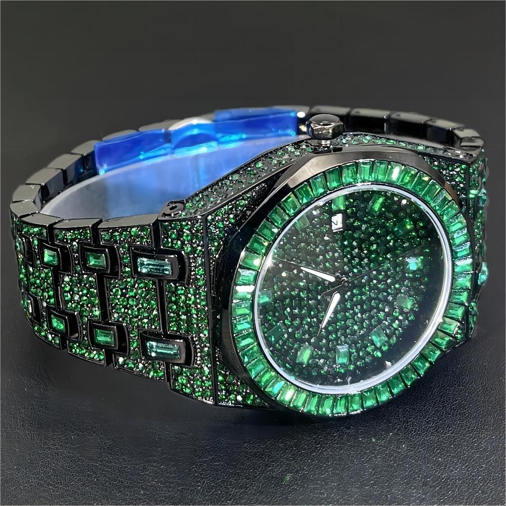2024 Hip Hop Green Diamond Wat - Luxury Watch Iceberg ulasan dan harga