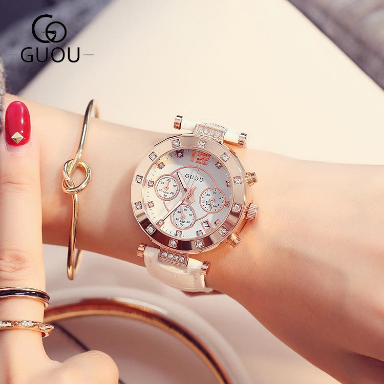 2018 GUOU Top Brand Fashion Lu - Luxury Watch Top 10 ulasan dan harga