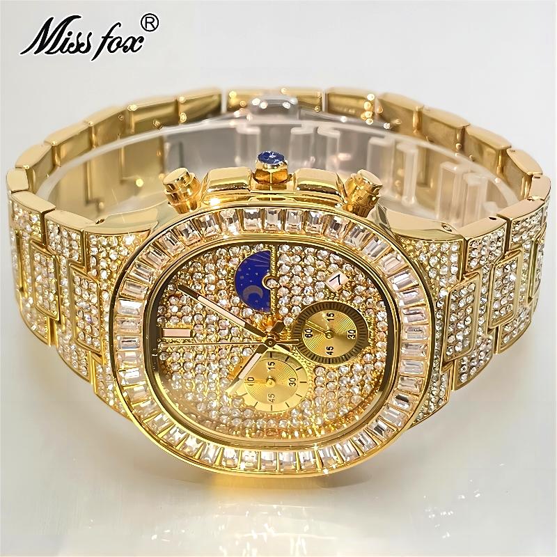 MISSFOX Luxury Gold Watches Me - Luxury Watch Iceberg ulasan dan harga