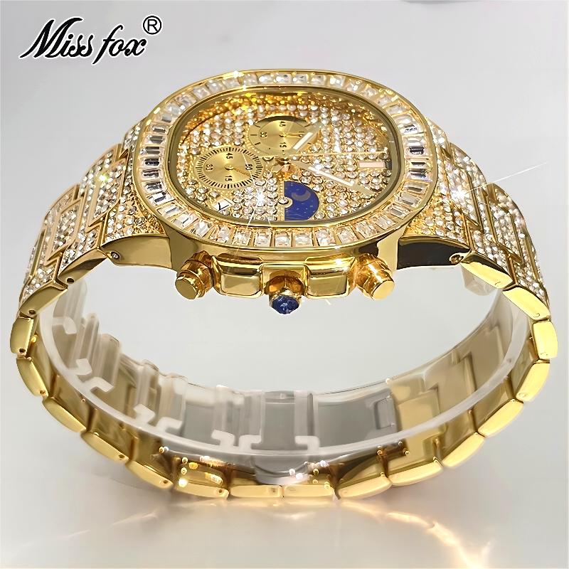 MISSFOX Luxury Gold Watches Me - Luxury Watch Iceberg ulasan dan harga